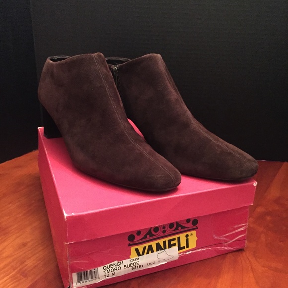 Vanelli Brown Suede Shoe Boot Quench 12M - Picture 2 of 8